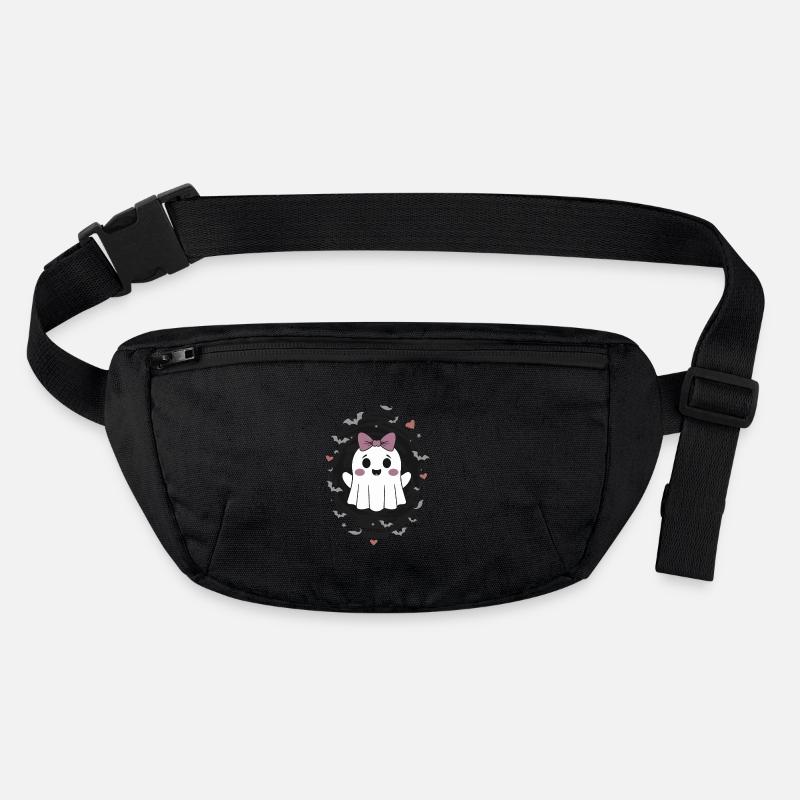 Fantôme mignon avec des chauves-souris Sac banane recyclé Stanley/Stella