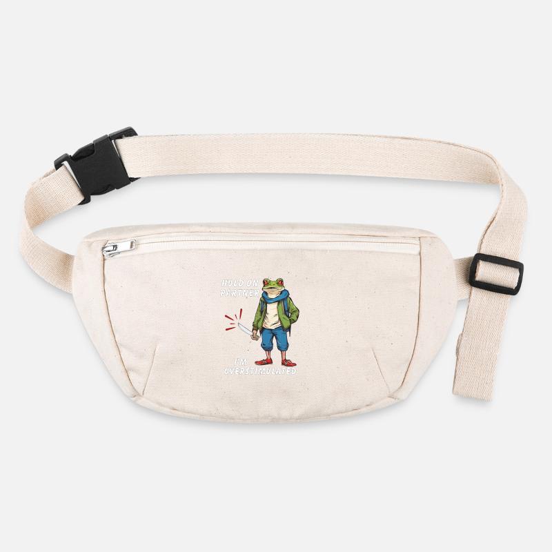 Hold On Partner I'm Overstimulated Stanley/Stella recycled Hip Bag 