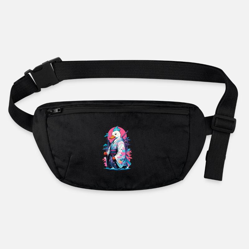 Samurai Duck Aesthetic Vaporwave Style Stanley/Stella recycled Hip Bag 