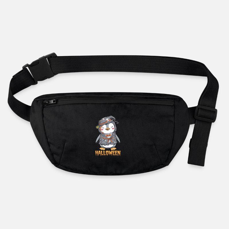 Penguin Zombie Halloween Costume Cute Stanley/Stella recycled Hip Bag 