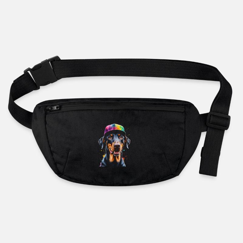 Doberman Snapback Cap Dog Funny Design Print Stanley/Stella recycled Hip Bag 