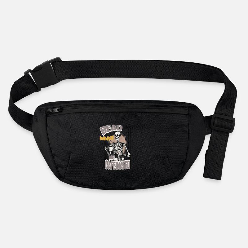 Dead Inside But Cafeinated Halloween Kaffee Design Stanley/Stella recycelte Gürteltasche