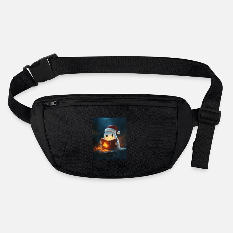 Halloween Gift Ghost with Christmas Hat Decoration Stanley/Stella recycled Hip Bag 
