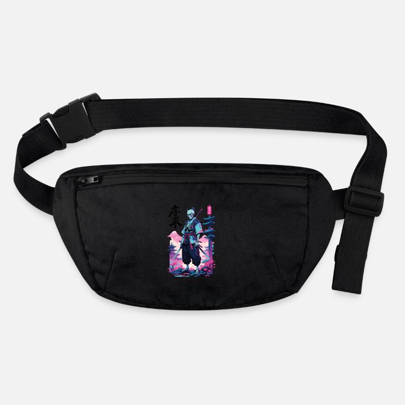 Oni Skeleton Samurai Vaporwave Esthétique Sac banane recyclé Stanley/Stella