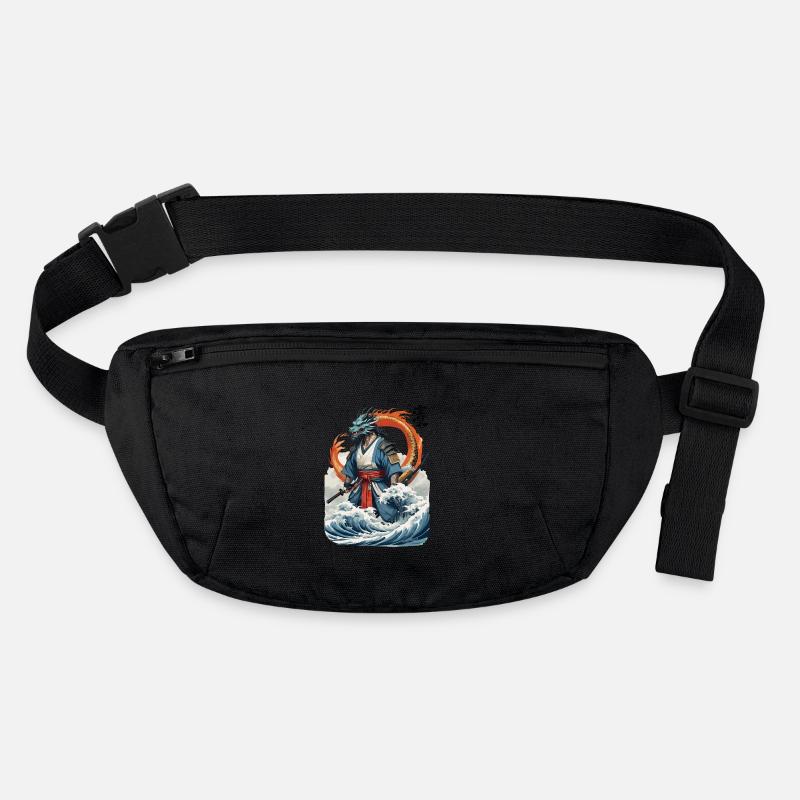 Dragon Samurai & Vintage Ukiyo-e Style Artwork Stanley/Stella recycled Hip Bag 