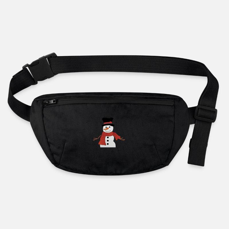 Schneemann mit rotem Schal Stanley/Stella recycelte Gürteltasche