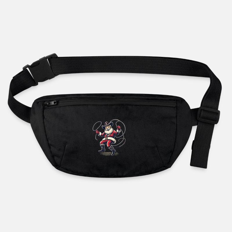 Merry Cowboy Santa Claus Rodeo Stanley/Stella recycled Hip Bag 