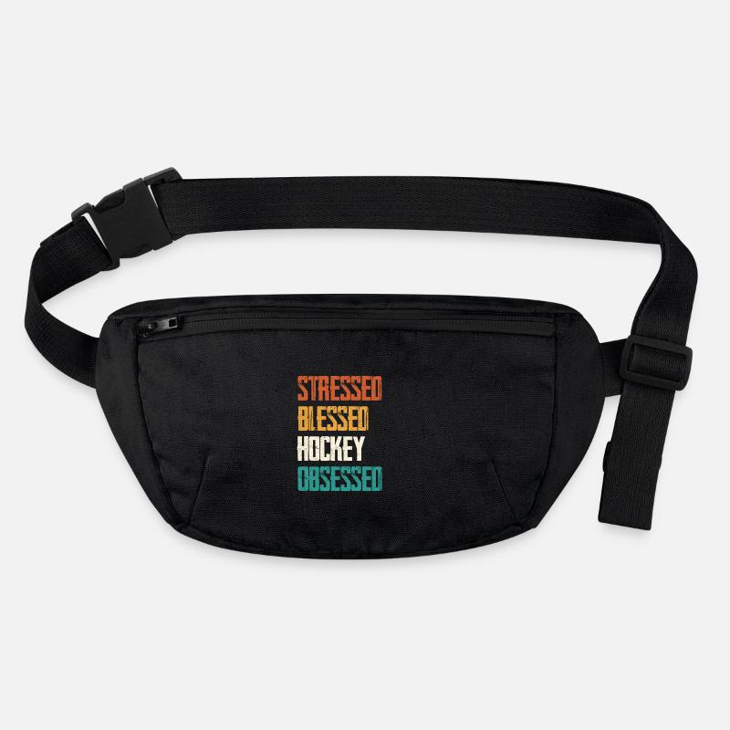 Stressed Hockey Obsessed Stanley/Stella recycled Hip Bag 