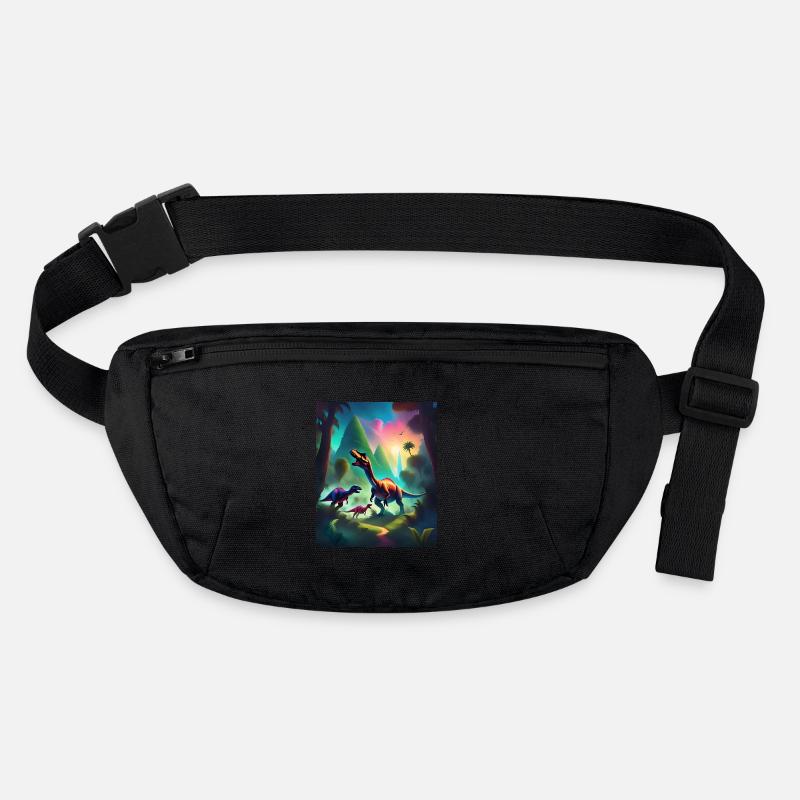 Conception de t-shirt dinosaures graphiques colorés Sac banane recyclé Stanley/Stella
