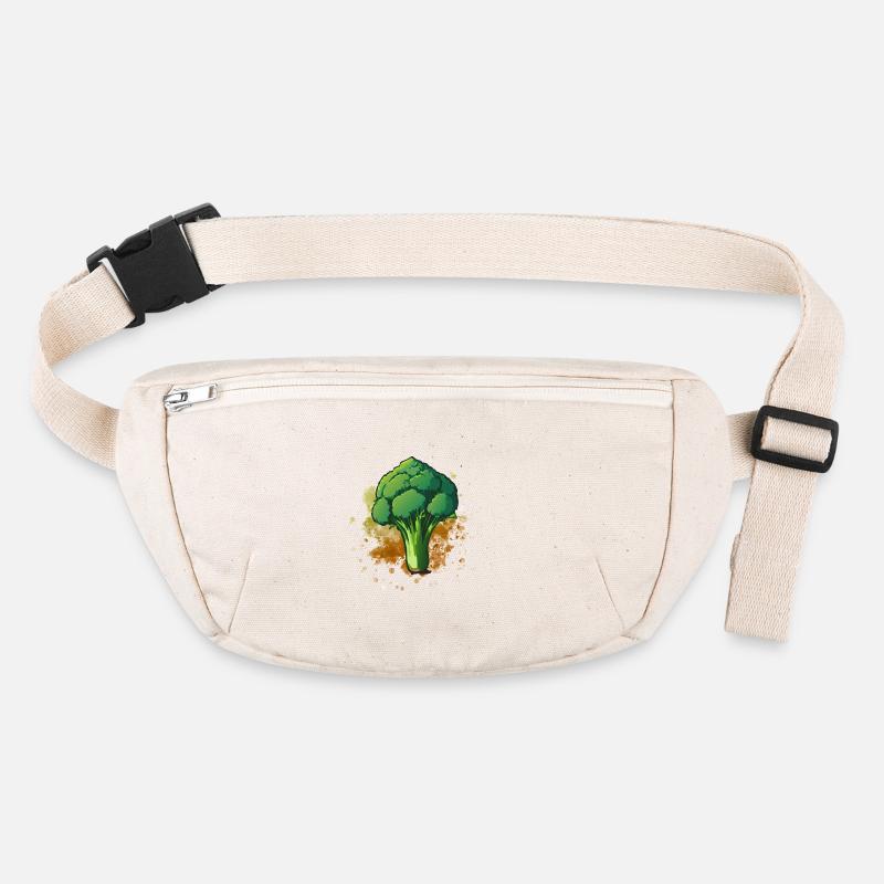 Vegetarian Vegan Broccoli Design Stanley/Stella recycled Hip Bag 