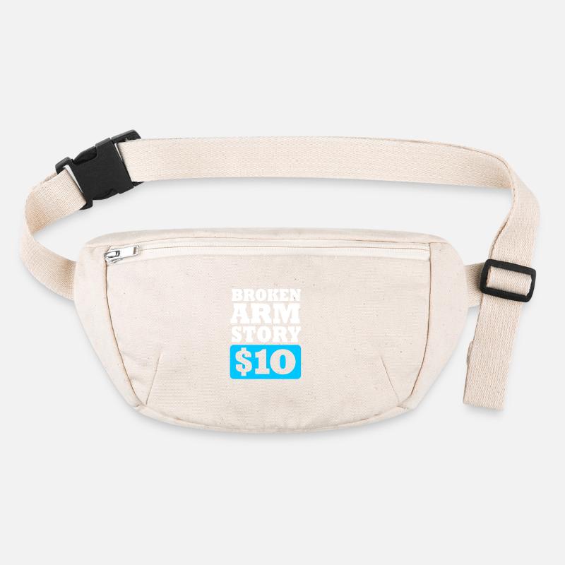 Broken Arm Bone Fracture Stanley/Stella recycled Hip Bag 