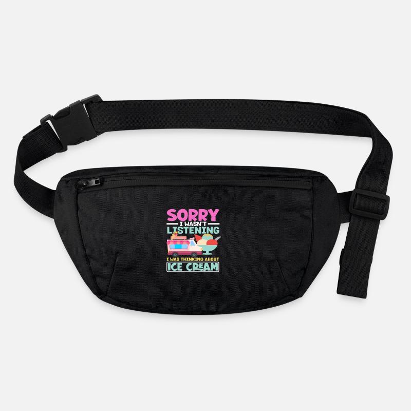 Désolé, amateur de crème glacée qui pense à la crème glacée Sac banane recyclé Stanley/Stella