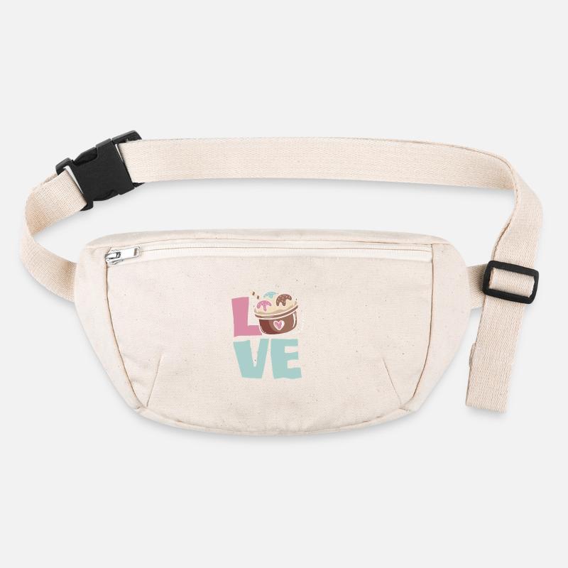 L’amour de la crème glacée pour les amateurs de crème glacée Sac banane recyclé Stanley/Stella