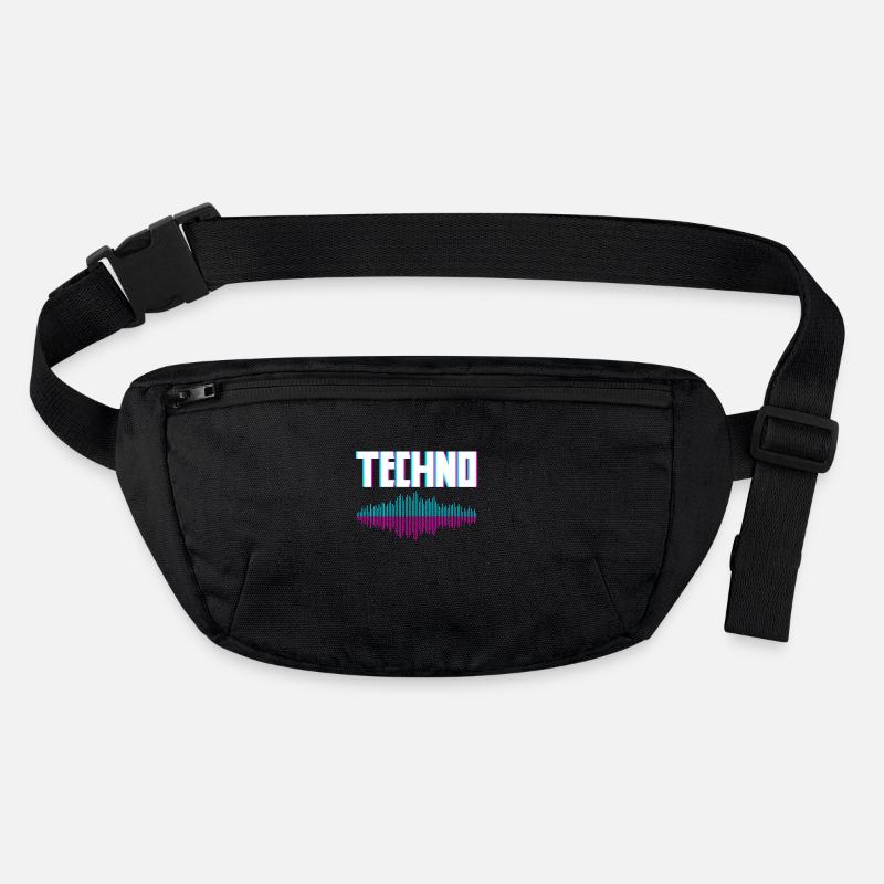 Techno Wellen Für Techno Liebhaber Stanley/Stella recycelte Gürteltasche