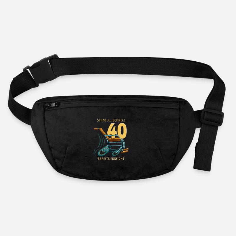 WALKING AID FAST... FAST 40 ALREADY REACHED Stanley/Stella recycled Hip Bag 