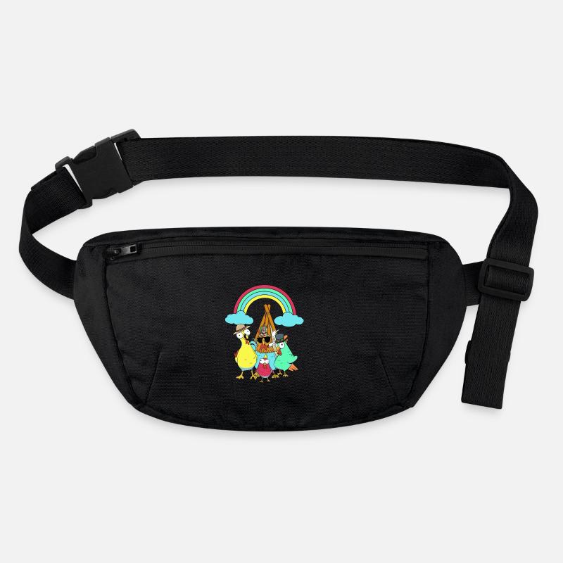 Hippie Tipi Hühner Hippies Huhn Stanley/Stella recycelte Gürteltasche