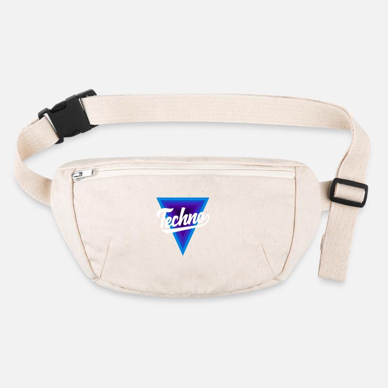Techno Lover Triangle Design Sac banane recyclé Stanley/Stella