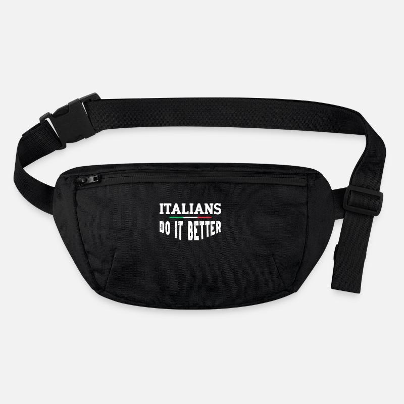 Italiener Italien Lustiger Spruch Geschenkidee Stanley/Stella recycelte Gürteltasche