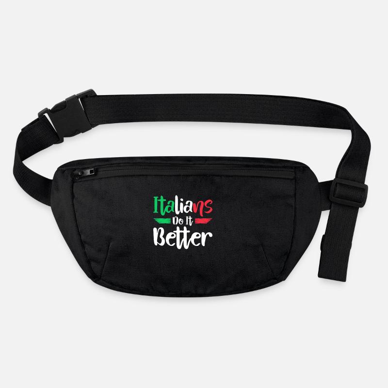 Italiener Italien Lustiger Spruch Geschenkidee Stanley/Stella recycelte Gürteltasche