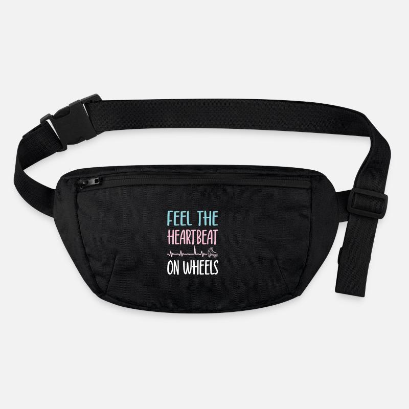 Rollerskater Party Feel Heartbeat On Wheels Gift Stanley/Stella recycelte Gürteltasche