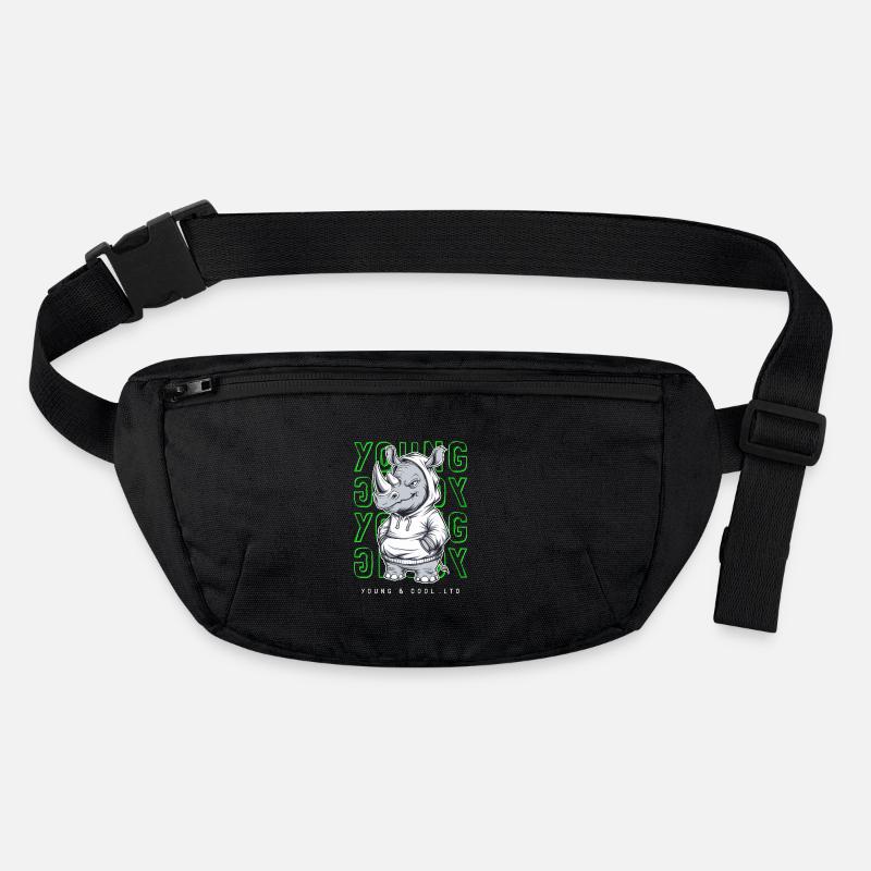 Nashorn Young and Cool Tierliebhaber Stanley/Stella recycelte Gürteltasche