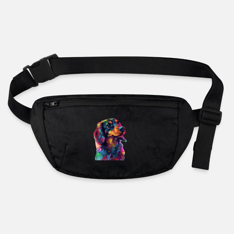Dackel Stanley/Stella recycelte Gürteltasche