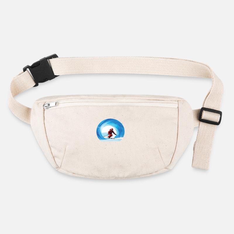 Skiing Adventure in the Snow Stanley/Stella recycled Hip Bag 