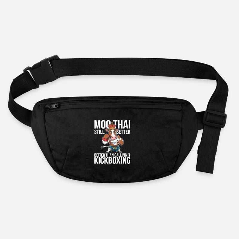 Creative Muay Thai Gift Design - Stanley/Stella recycled Hip Bag  - black