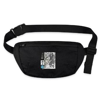 Samouraï katana épéiste magistral - Sac banane recyclé Stanley/Stella - noir - Devant
