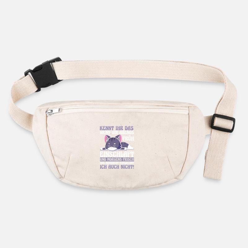 Faulenzer Langschläfer Motivation Katze Stanley/Stella recycelte Gürteltasche