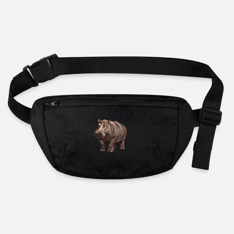 Nilpferd Flußpferd Stanley/Stella recycelte Gürteltasche