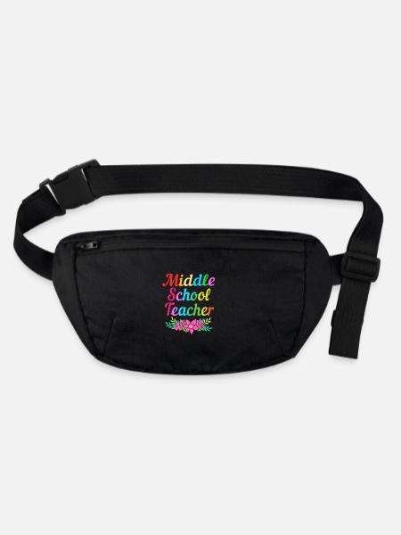 Lehrer der Mittelstufe - Stanley/Stella recycelte Gürteltasche - Schwarz - Vorne