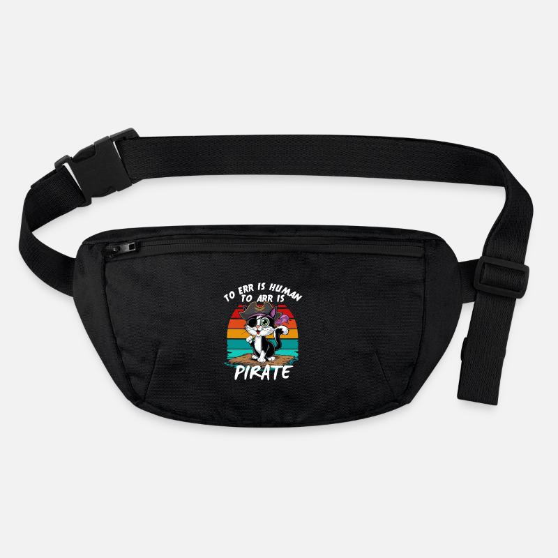 Cat Pirate Pirate Costume Carnival Halloween Meow Stanley/Stella recycled Hip Bag 