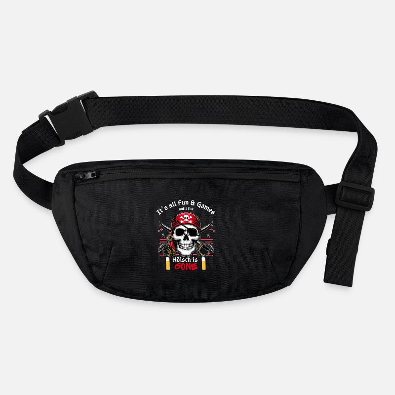 Carnaval Pirate Squelette Kölsch Cologne Cologne Alaaf Fun Sac banane recyclé Stanley/Stella
