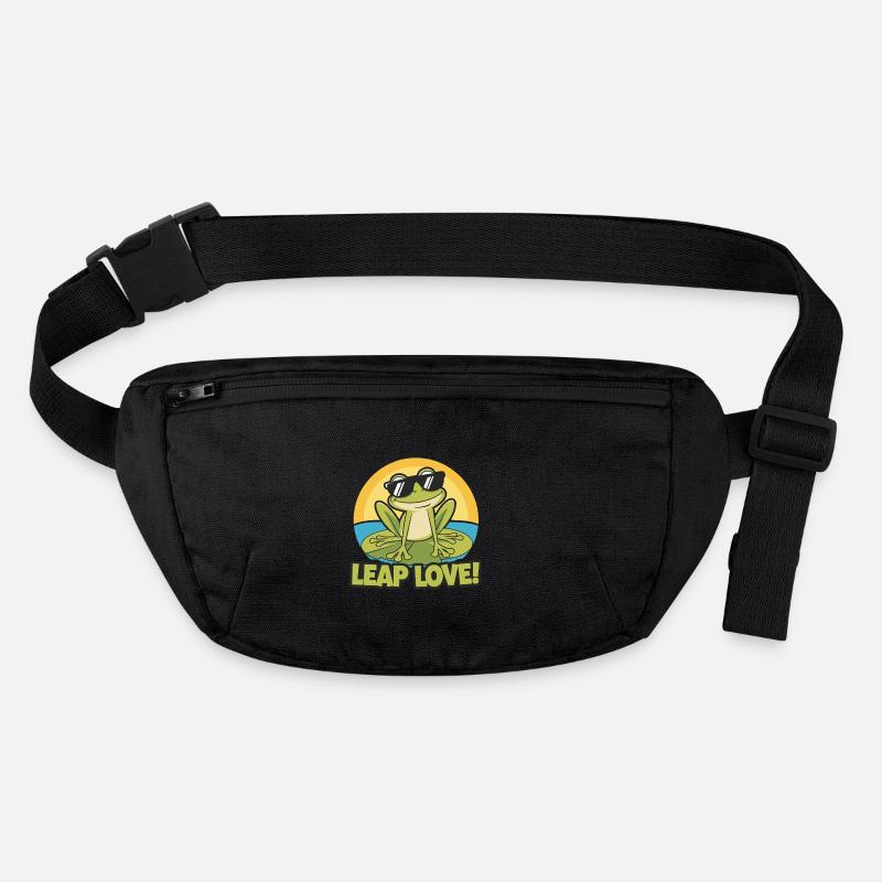KRÖTEN SPRINGEN LIEBE Stanley/Stella recycelte Gürteltasche
