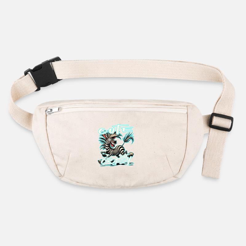 Cute but Crazy Zebra Comic Style Funny Motif Stanley/Stella recycled Hip Bag 