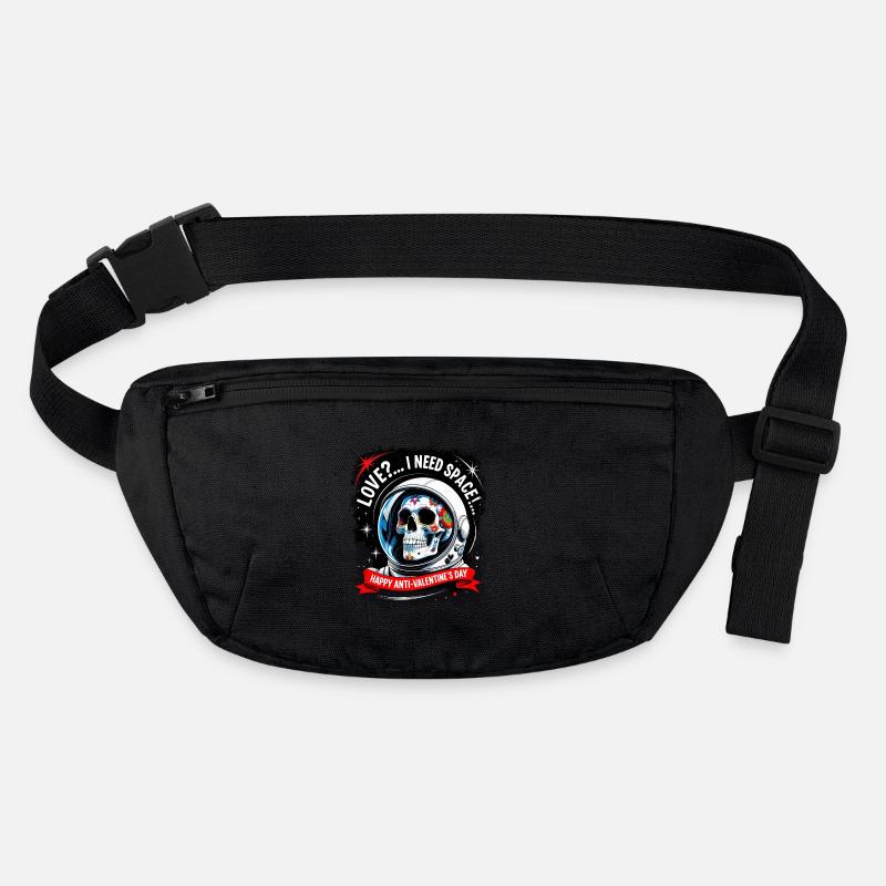 Amour?.. Crâne en sucre d’astronaute anti Saint-Valentin. Sac banane recyclé Stanley/Stella