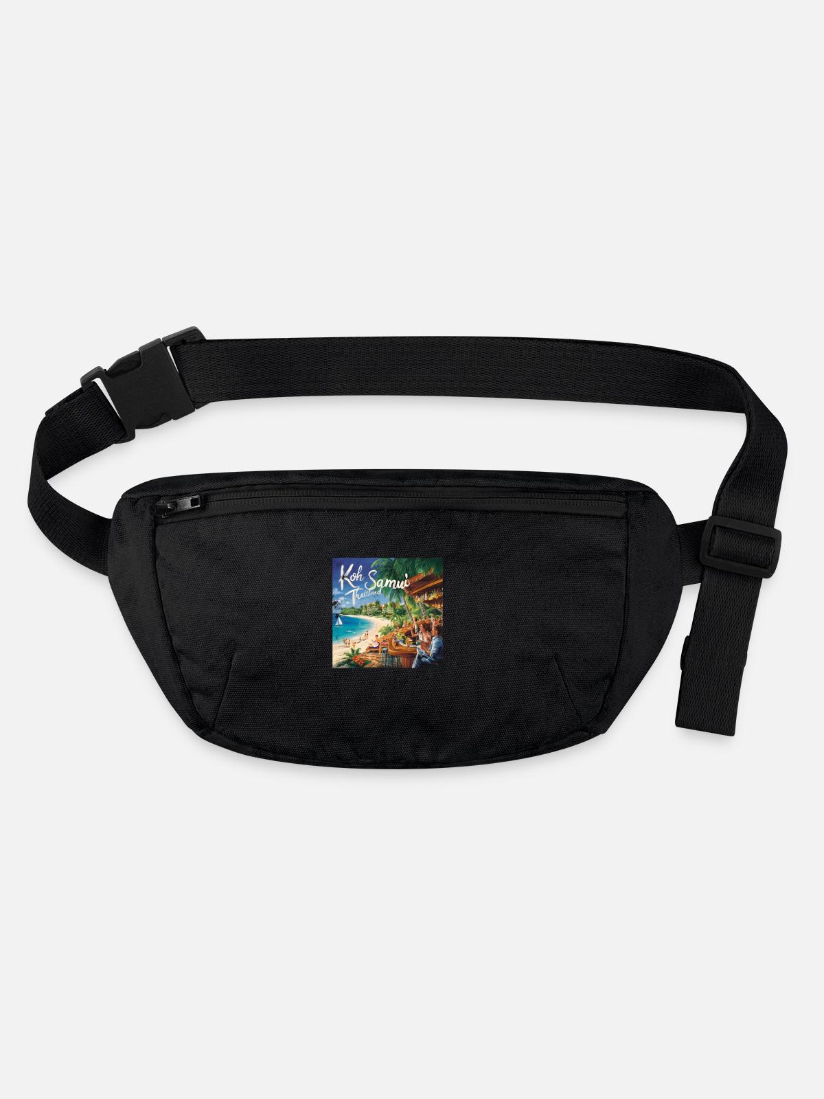 Koh Samui - Stanley/Stella recycled Hip Bag - black - Front