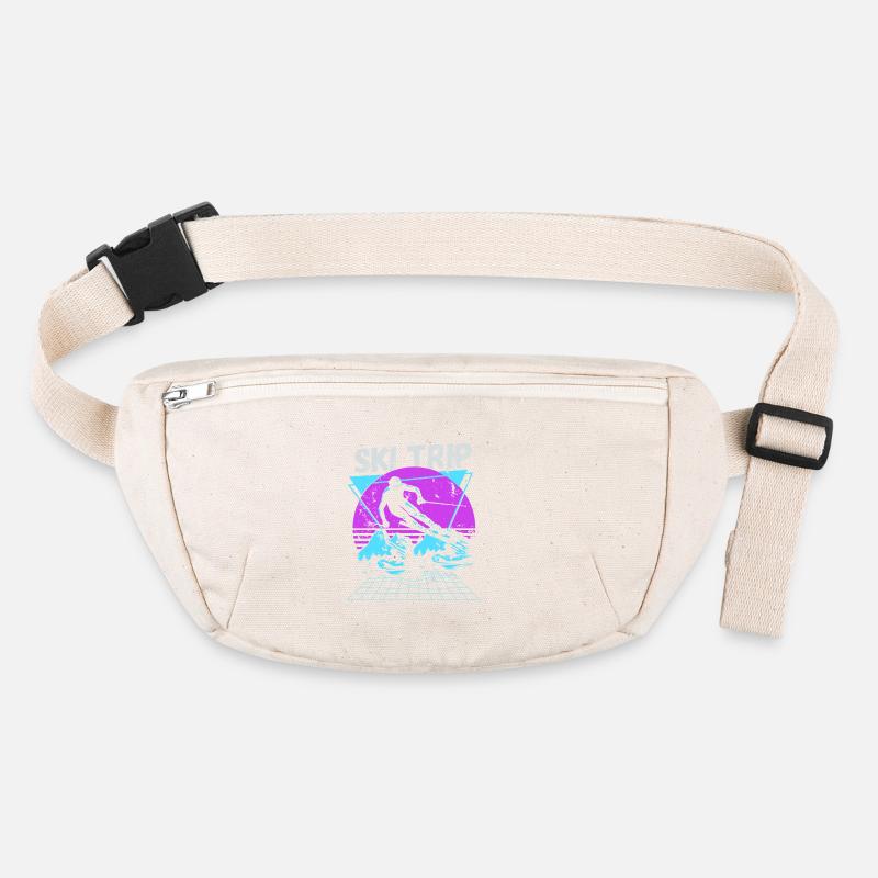 Retro Ski Trip Neon Graphic Stanley/Stella recycled Hip Bag 