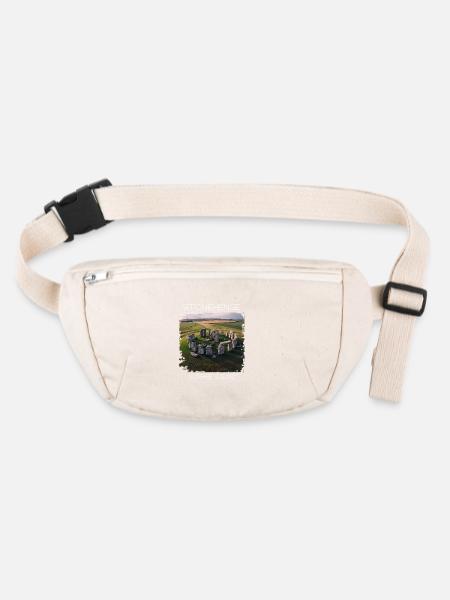 Stonehenge - Stanley/Stella recycelte Gürteltasche - Naturweiß - Vorne