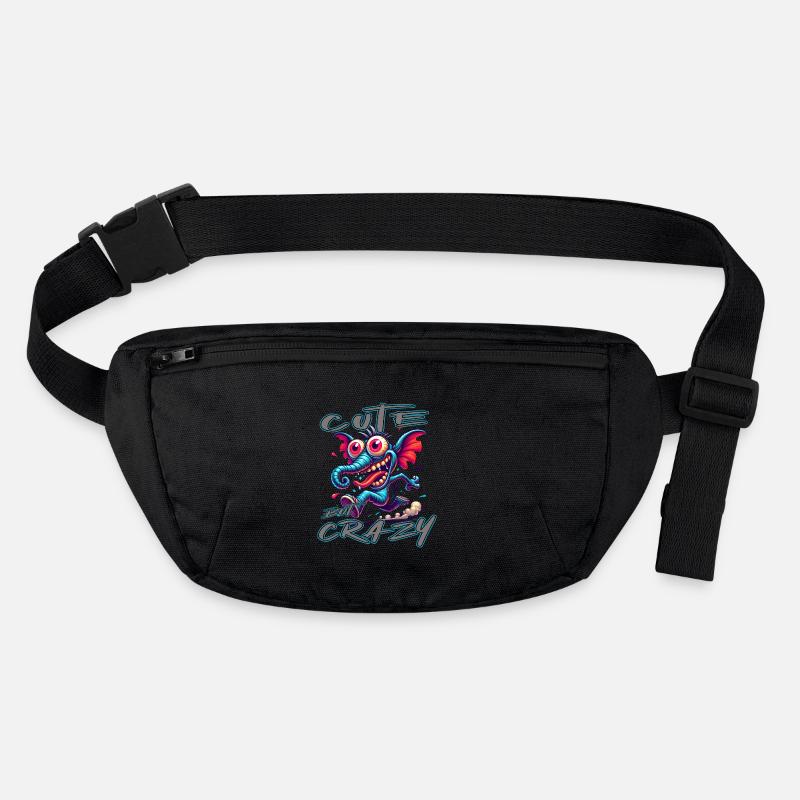 Cute but Crazy Elephant Comic Style Stanley/Stella recycled Hip Bag 