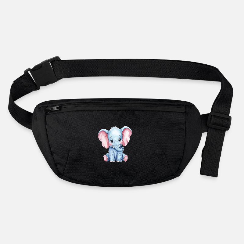 Mignon petit éléphant bleu dessin animé Sac banane recyclé Stanley/Stella