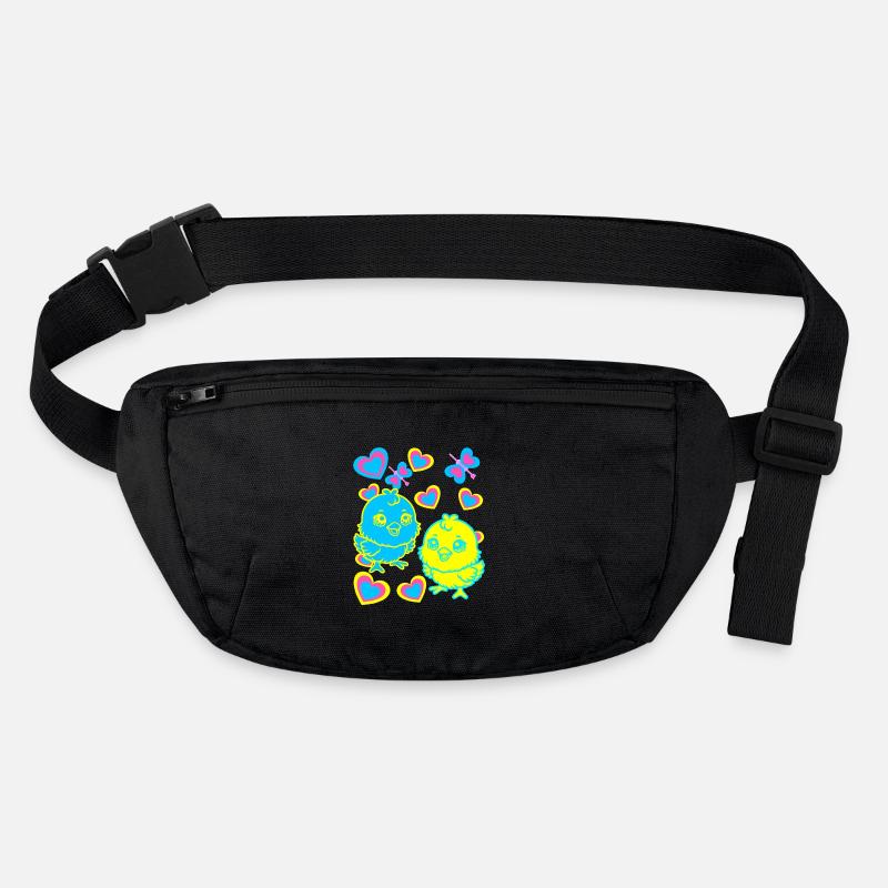Easter Kids Child Chick Retro 80s 90s Stanley/Stella recycled Hip Bag 