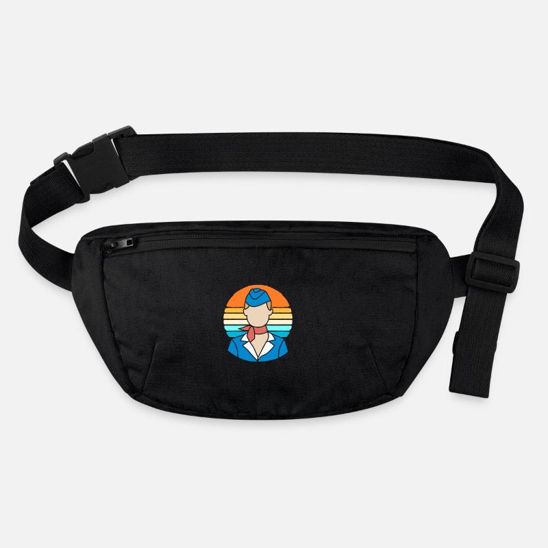 Stewardess Flugbegleiter Stanley/Stella recycelte Gürteltasche