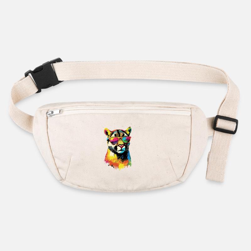 Panther Leopard Big Cat Cute Big Cat Cats Stanley/Stella recycled Hip Bag 