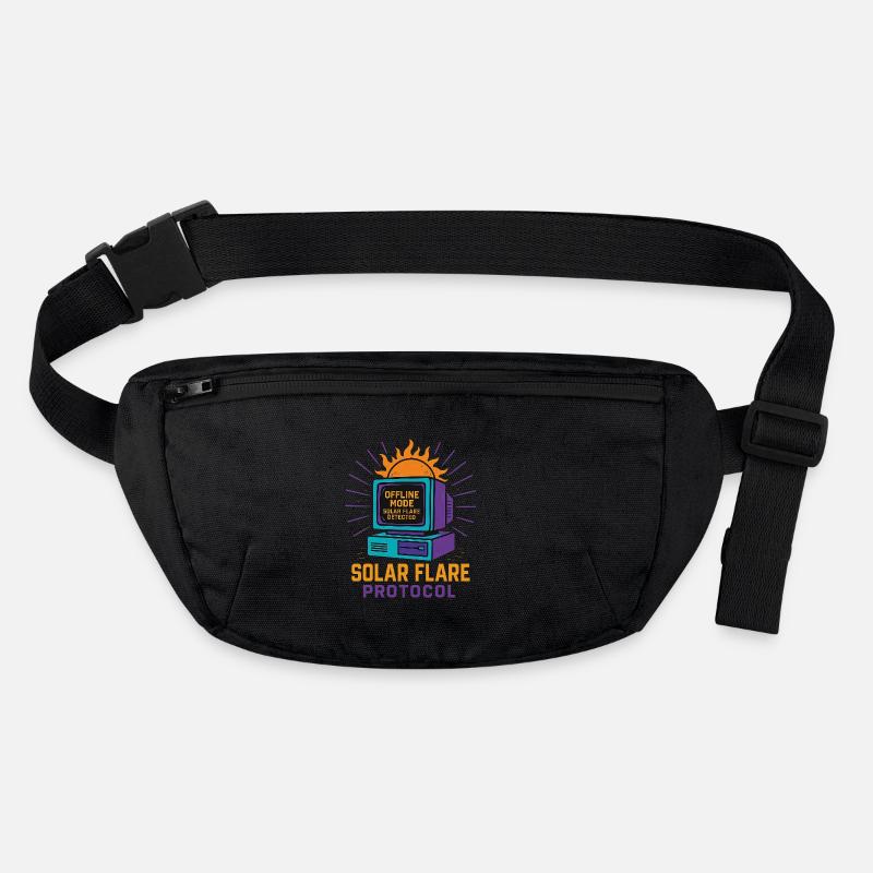 Retro Tech Solar Flare Protokoll T-Shirt Stanley/Stella recycelte Gürteltasche