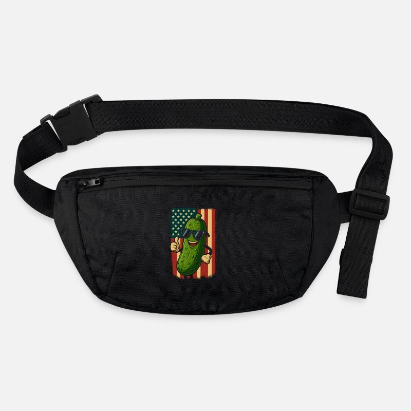 Concombre patriotique des États-Unis avec lunettes de soleil Sac banane recyclé Stanley/Stella