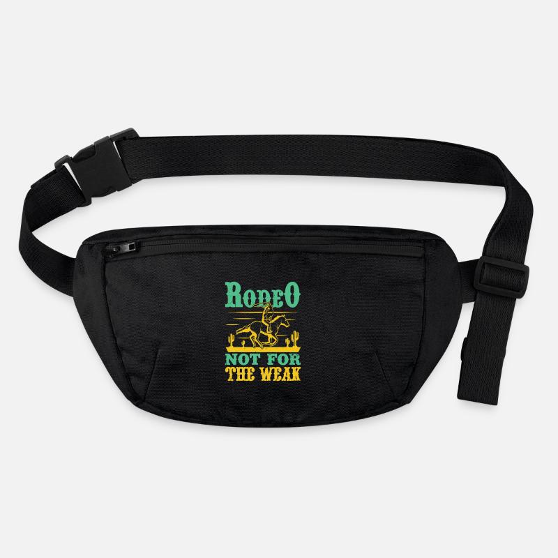 Le rodéo Western Rider n’est pas pour les rodéo faibles - Sac banane recyclé Stanley/Stella - noir