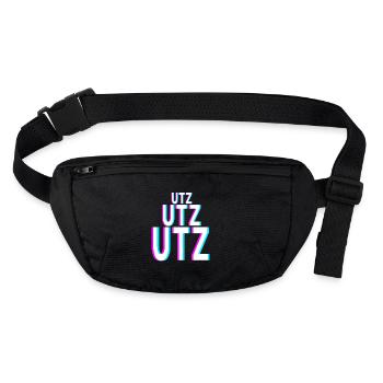 UTZ UTZ UTZ Techno EDM Music Raver Festival - Sac banane recyclé Stanley/Stella - noir - Devant