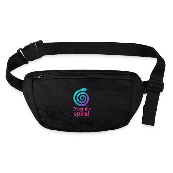 Faites confiance à la spirale - Serpent - Sac banane recyclé Stanley/Stella - noir - Devant